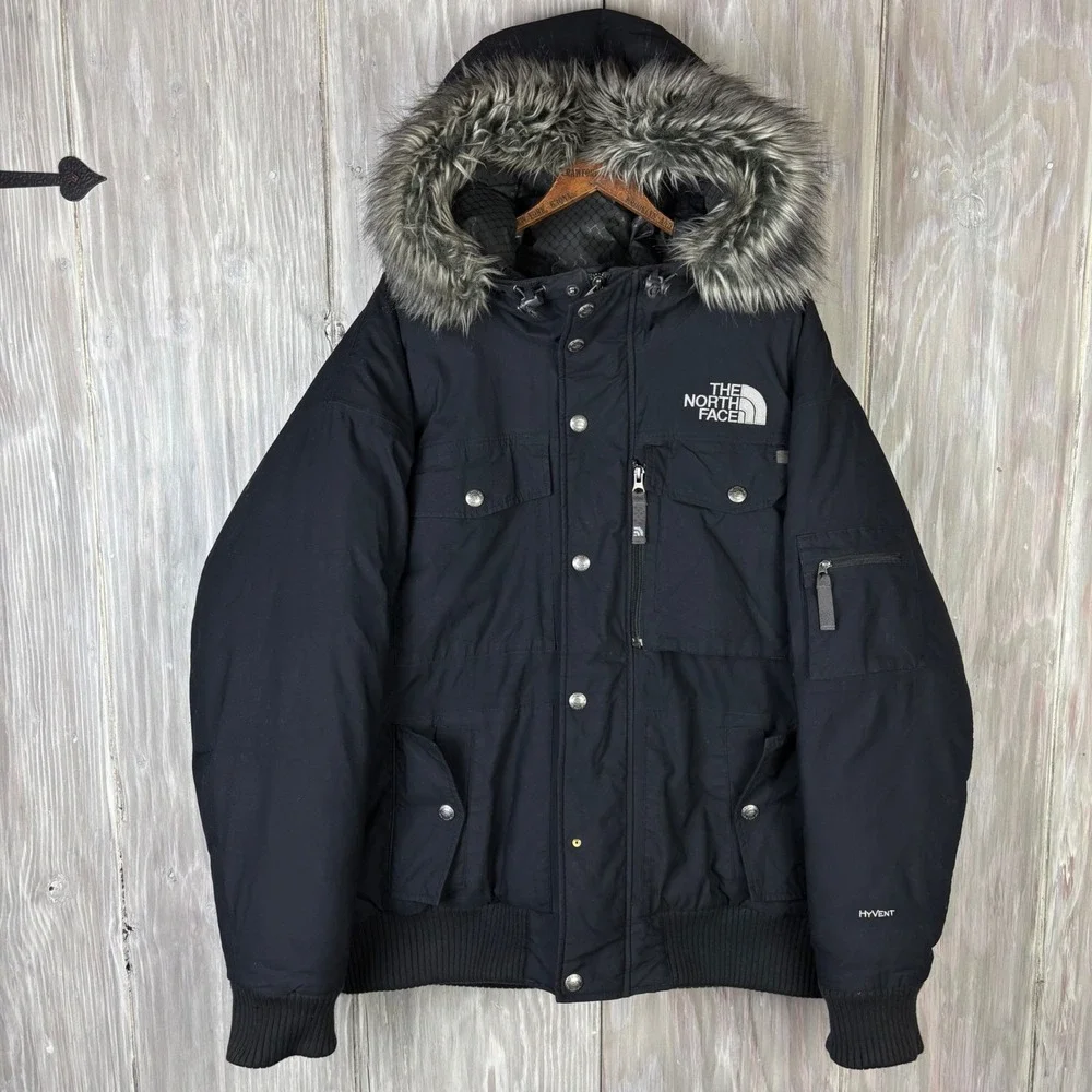 VTG The North‎ Face Gotham Jacket Down Parka HyVent TNF Black ANH4 Sz M Gorpcore